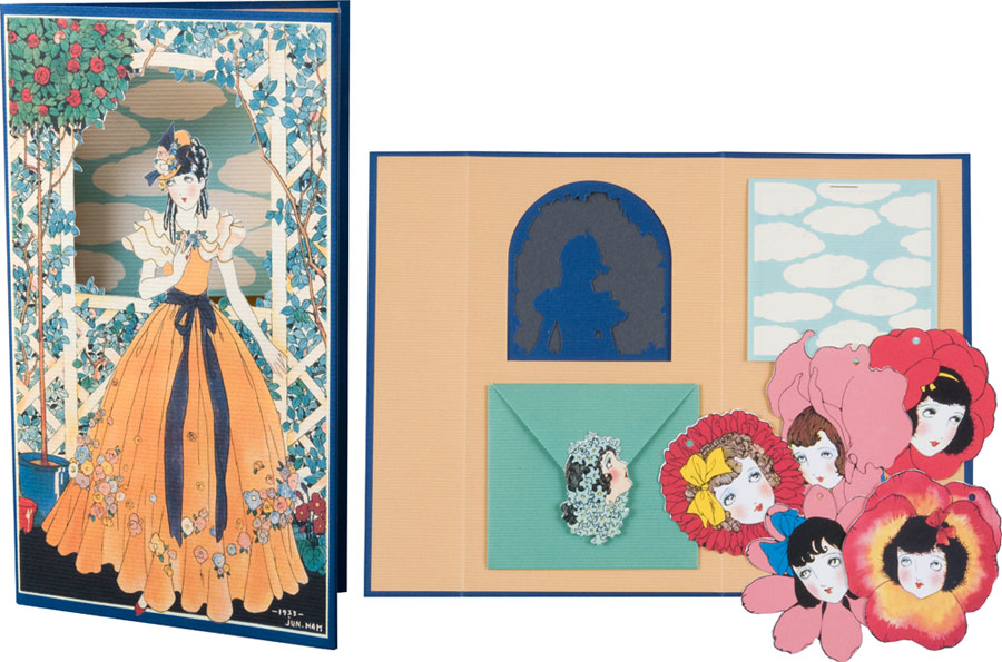 宅配便配送 昭和レトロ 中原淳一 少女の友付録 年代物 希少画集画 イラスト Yoni 少女画 人物画 額装付 送料無料 新品高級額 人物画 Labelians Fr