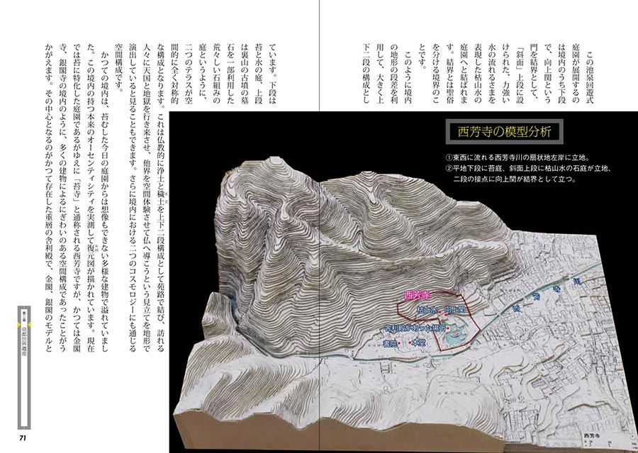 京都・奈良の世界遺産　凸凹地形模型で読む建築と庭園サンプルイメージ2